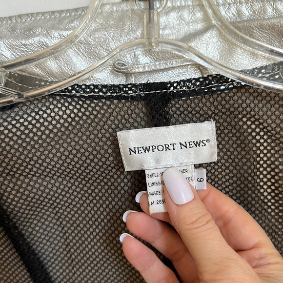 Silver, 100% leather jacket coat size 6 brand new - Picture 9 of 11